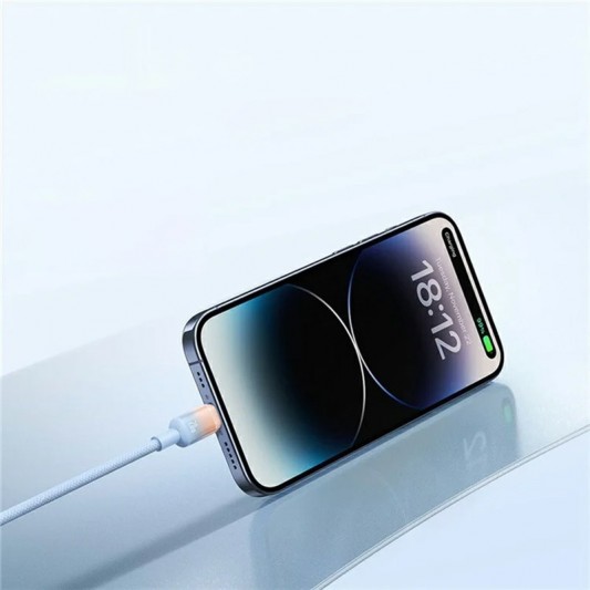 Дата кабель Baseus Discolor Series Fast Charging Type-C to Lightning 20W (2m) (P10374901) Galaxy Blue - зображення 1 