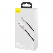 Дата кабель Baseus Cafule Series Metal USB to Lightning 2.4A (2m) (CALJK-B0) Black