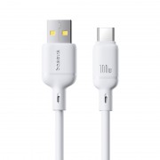 Дата кабель Baseus Silky Series OS Fast Charging USB to Type-C 100W (2m) (P10377703) Moon White