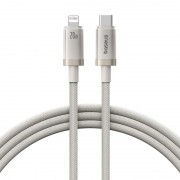 Дата кабель Baseus Titanium Alloy Fast Charging Type-C to Lightning 20W (1m) (P10378101) Galaxy Titanium Gold