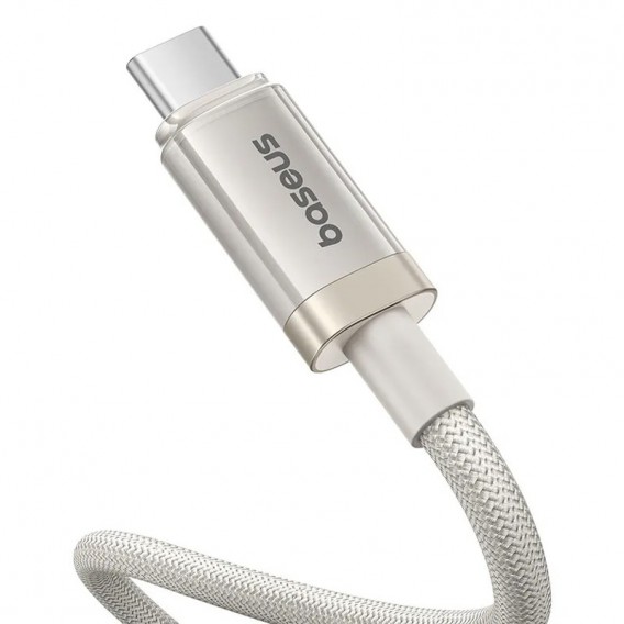 Дата кабель Baseus Titanium Alloy Fast Charging Type-C to Lightning 20W (1m) (P10378101) Galaxy Titanium Gold