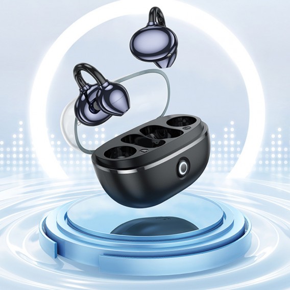 Бездротові TWS навушники BOROFONE FQ5 Spirit clip-on Black