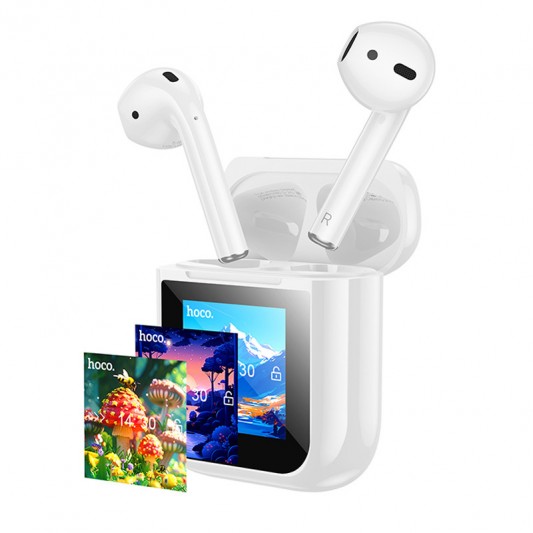 Беспроводные TWS наушники Hoco EW80 Magnificent with Touch Screen White