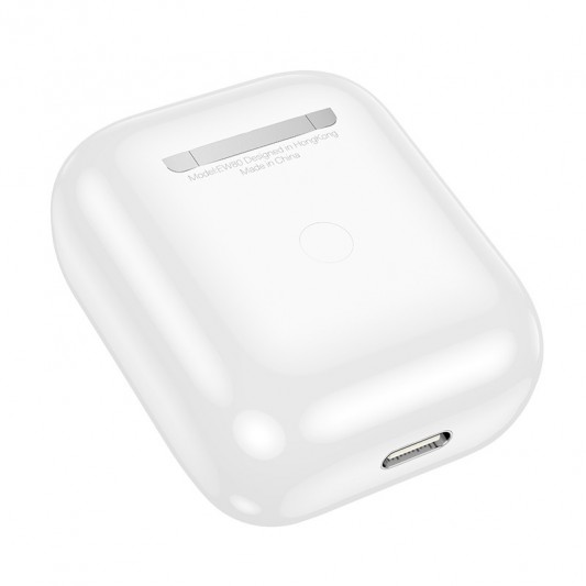 Беспроводные TWS наушники Hoco EW80 Magnificent with Touch Screen White - изображение 5