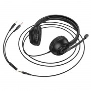 Накладные наушники Hoco W112 Pures (3.5mm/1.8m) Black