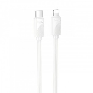 Дата кабель Hoco X114 Energy Type-C to Lightning 27W (1m) White Дата кабель Hoco X114 Energy Type-C to Lightning 27W (1m) White