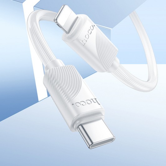 Дата кабель Hoco X114 Energy Type-C to Lightning 27W (1m) White - зображення 2 