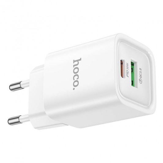 МЗП Hoco C149A Charm PD30W+QC3.0 (1USB-A/1C) White - зображення 3 