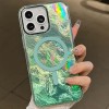 Чохол TPU Shiny Mountain (MagFit) для Apple iPhone 16 Pro Max (6.9") Green