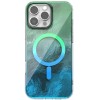 Чохол TPU Shiny Mountain (MagFit) для Apple iPhone 16 Pro Max (6.9") Green / Blue