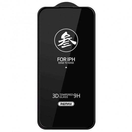 Защитное стекло Remax 3D (GL-27) для Apple iPhone 15 Pro (6.1") Черный - изображение 1