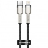 Дата кабель Baseus Cafule Series Metal Type-C to Lightning PD 20W (2m) (CATLJK-B) Чорний Дата кабель Baseus Cafule Series Metal Type-C to Lightning PD 20W (2m) (CATLJK-B) Чорний