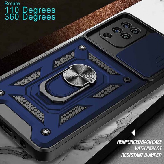 Ударостійкий чохол Camshield Serge Ring для Samsung Galaxy M33 5G Синій