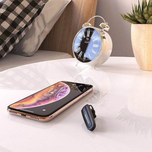 Bluetooth моно-гарнітура Borofone BC21 Чорний - зображення 3 