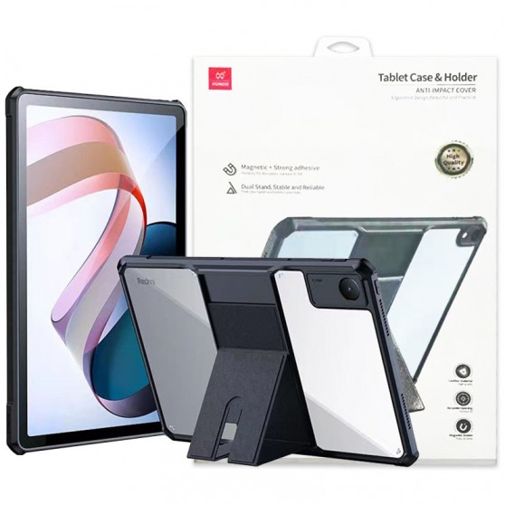 TPU+PC чехол Xundd Stand c усиленными углами для Xiaomi Redmi Pad (10.61") Черный