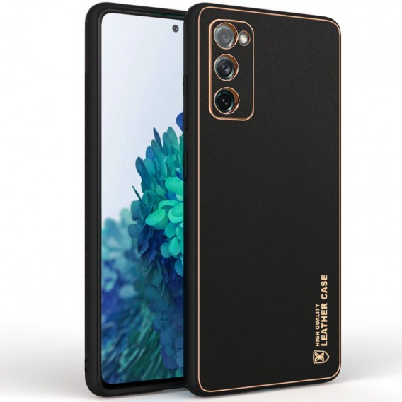 Шкіряний чохол Xshield для Samsung Galaxy S20 FE Чорний / Black