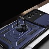 Ударостійкий чохол Camshield Serge Ring для Samsung Galaxy S22+ Синій