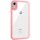 TPU чехол Transparent + Colour 1,5mm для Apple iPhone XR (6.1") Pink