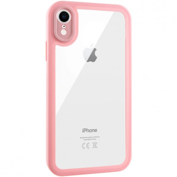 TPU чохол Transparent + Colour 1,5mm для Apple iPhone XR (6.1") Pink