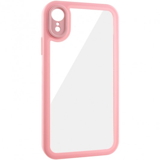 TPU чохол Transparent + Colour 1,5mm для Apple iPhone XR (6.1") Pink - зображення 1 