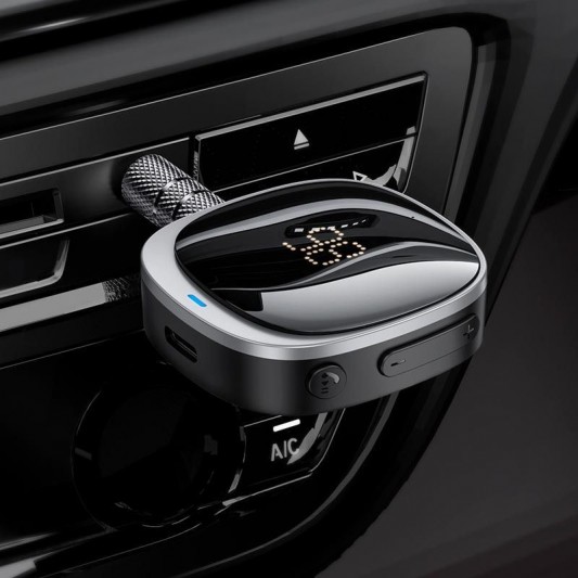 Bluetooth аудіо ресивер Hoco E80 Travel Black - зображення 4 