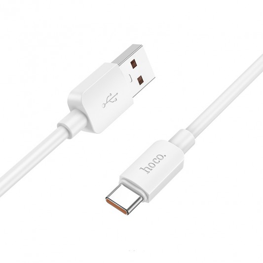 Дата кабель Hoco X96 Hyper USB to Type-C 100W (0.25m) White - зображення 1 