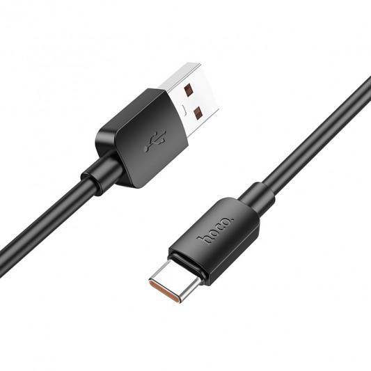 Дата кабель Hoco X96 Hyper USB to Type-C 100W (0.25m) Black - зображення 1 