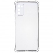 TPU чехол GETMAN Ease logo усиленные углы Full Camera для Samsung Galaxy A03s Бесцветный (прозрачный)