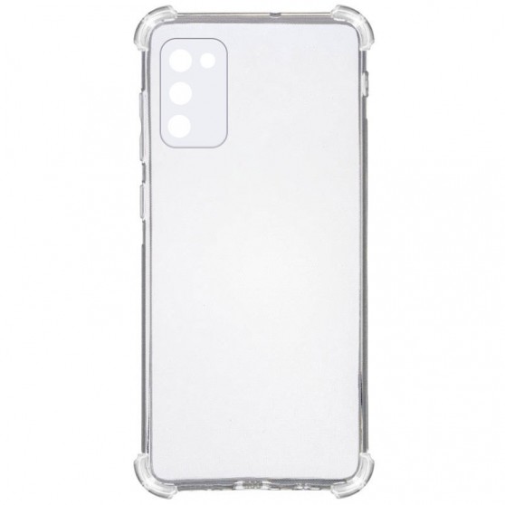 TPU чохол GETMAN Ease logo посилені кути Full Camera для Samsung Galaxy A03s Безбарвний (прозорий)
