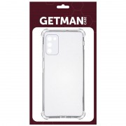 TPU чехол GETMAN Ease logo усиленные углы Full Camera для Samsung Galaxy A03s Бесцветный (прозрачный)