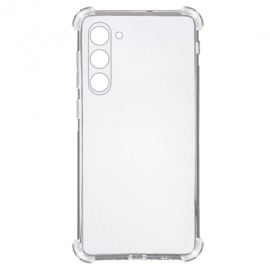 TPU чехол GETMAN Ease logo усиленные углы Full Camera для Samsung Galaxy S23 Бесцветный (прозрачный) - изображение 1