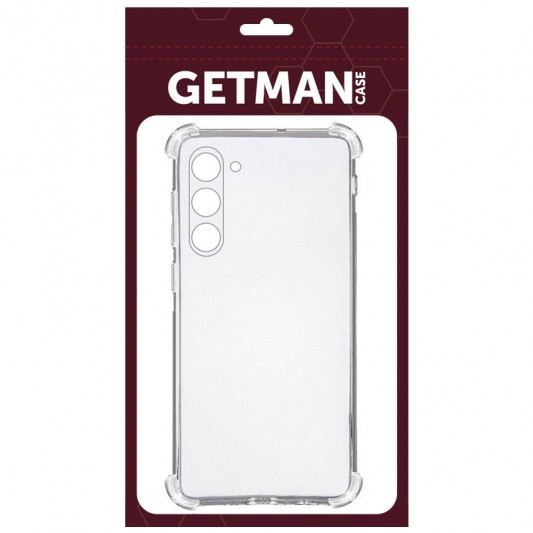 TPU чехол GETMAN Ease logo усиленные углы Full Camera для Samsung Galaxy S23 Бесцветный (прозрачный) - изображение 2