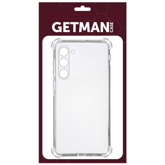 TPU чехол GETMAN Ease logo усиленные углы Full Camera для Samsung Galaxy S23 Бесцветный (прозрачный)