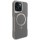 TPU+PC чохол Metal Buttons with MagSafe Carbon Ring для Apple iPhone 15 (6.1") Сірий