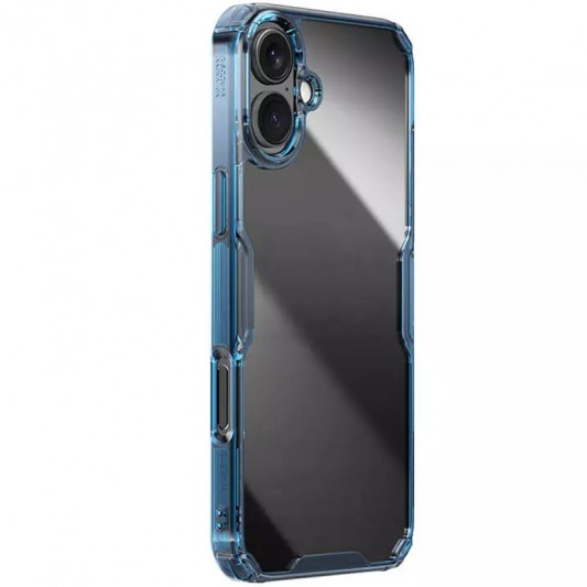 TPU чохол Nillkin Nature Pro Series для Apple iPhone 16 (6.1") Синій (прозорий)