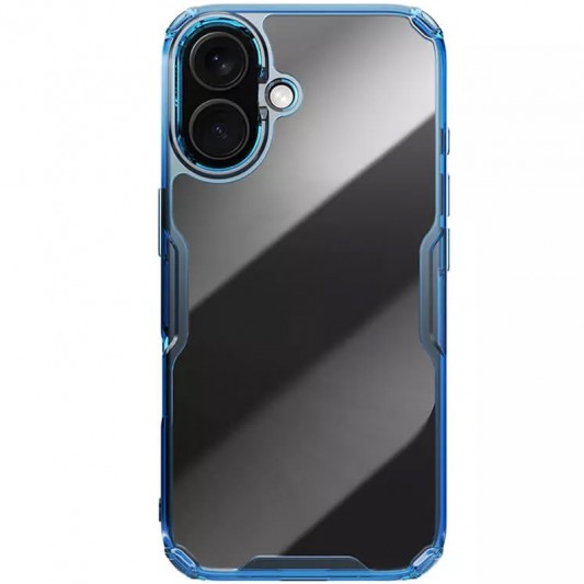 TPU чохол Nillkin Nature Pro Series для Apple iPhone 16 (6.1") Синій (прозорий) - зображення 1 