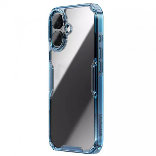 TPU чохол Nillkin Nature Pro Series для Apple iPhone 16 (6.1") Синій (прозорий) - зображення 2 