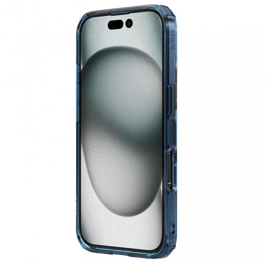 TPU чохол Nillkin Nature Pro Series для Apple iPhone 16 (6.1") Синій (прозорий) - зображення 3 