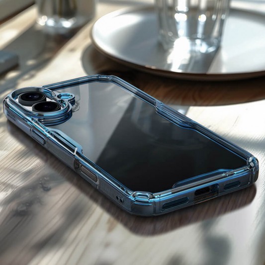 TPU чохол Nillkin Nature Pro Series для Apple iPhone 16 (6.1") Синій (прозорий) - зображення 6 