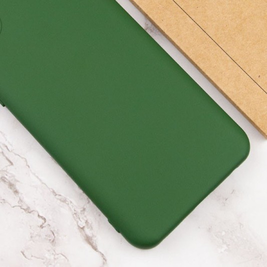 Чохол TPU GETMAN Liquid Silk Full Camera для Xiaomi Redmi A1 / A2 Зелений / Dark green - зображення 2 