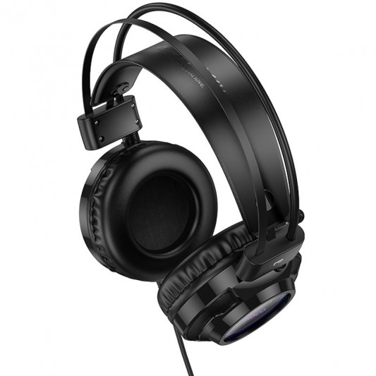 Накладные наушники Hoco W110 Resource (USB+3.5mm/2m) Black - изображение 2
