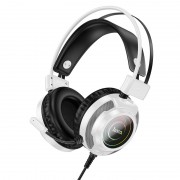 Накладні навушники Hoco W110 Resource (USB+3.5mm/2m) White