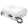 Портативний ЗП Power Bank BOROFONE BJ64A Distinct 22.5W+PD20W with cable 20000 mAh White