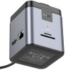 Перехідник HUB Hoco HB49 Effortless 9in1 100W з БЗП Metal gray