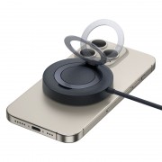 БЗП Baseus Simple Mini4 Magnetic Wireless Charging Stand 15W (P10273300121-02) Cosmic Black