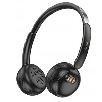 Накладні бездротові навушники Hoco W62 Verso retro Black