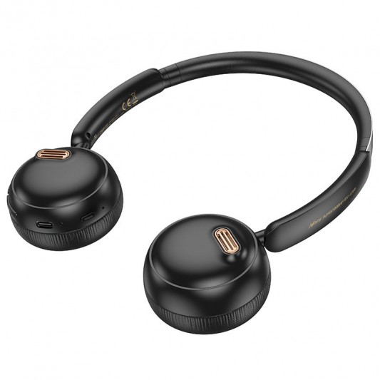 Накладные беспроводные наушники Hoco W62 Verso retro Black - изображение 1
