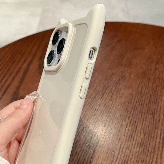 Чехол TPU Cat для Apple iPhone 13 Pro (6.1") Antique White - изображение 5