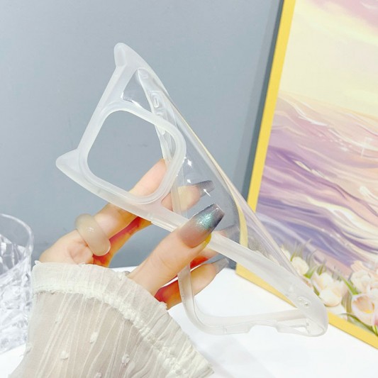 Чохол TPU Cat для Apple iPhone 13 Pro (6.1") Transparent - зображення 1 
