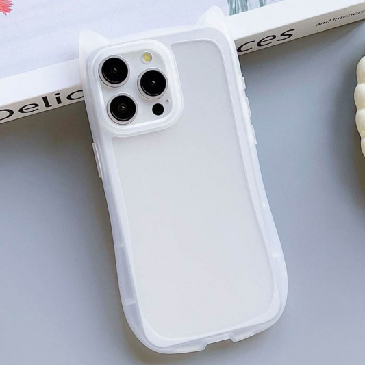 Чохол TPU Cat для Apple iPhone 13 Pro (6.1") Transparent - зображення 3 